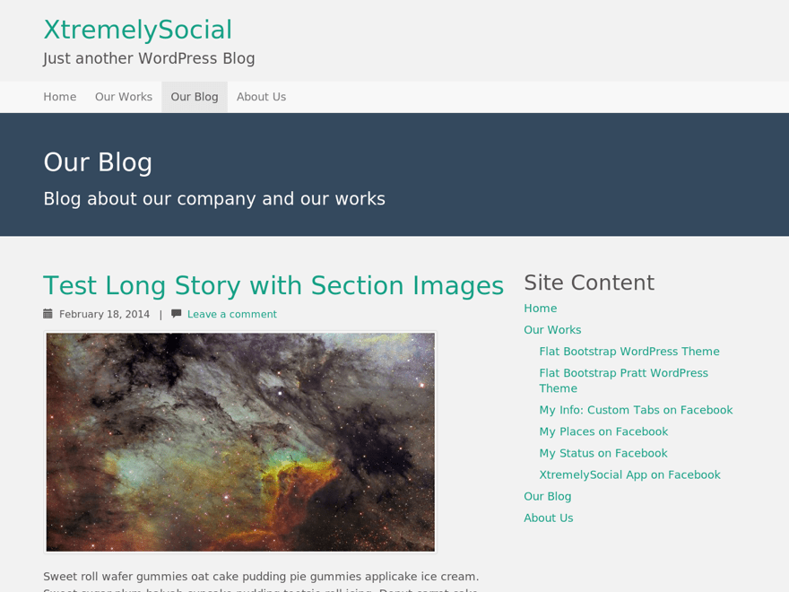 Flat Bootstrap WordPress Theme Updated to v1.2